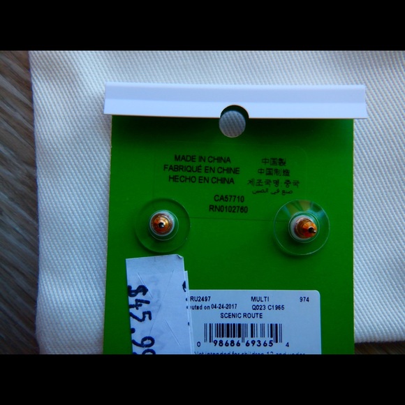 Authentic Kate Spade Cactus Earrings - Picture 4 of 4